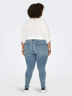 CARROSE Hohe Taille Skinny Fit Jeans