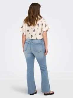 CARSALLY Hohe Taille Flared Jeans