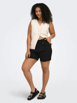 CARSANIA Mittlere Taille Normal geschnitten Shorts