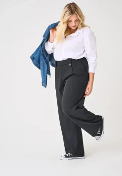 CARSANIA Normal geschnitten Hose mit weitem Beinschnitt