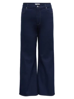 CARSNOW Hohe Taille Weiter Beinschnitt Jeans