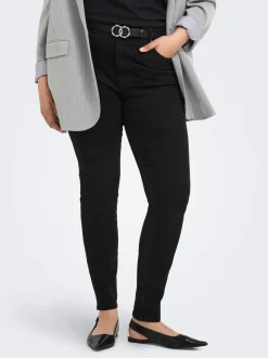 CARSNOW Super-High Waist Skinny Fit Jeans