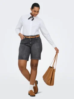 CARSONNY Hohe Taille Normal geschnitten Jeans-Shorts