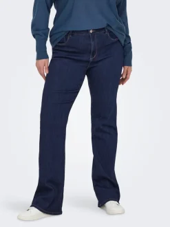CARTHUNDER Mittlere Taille Flared Jeans