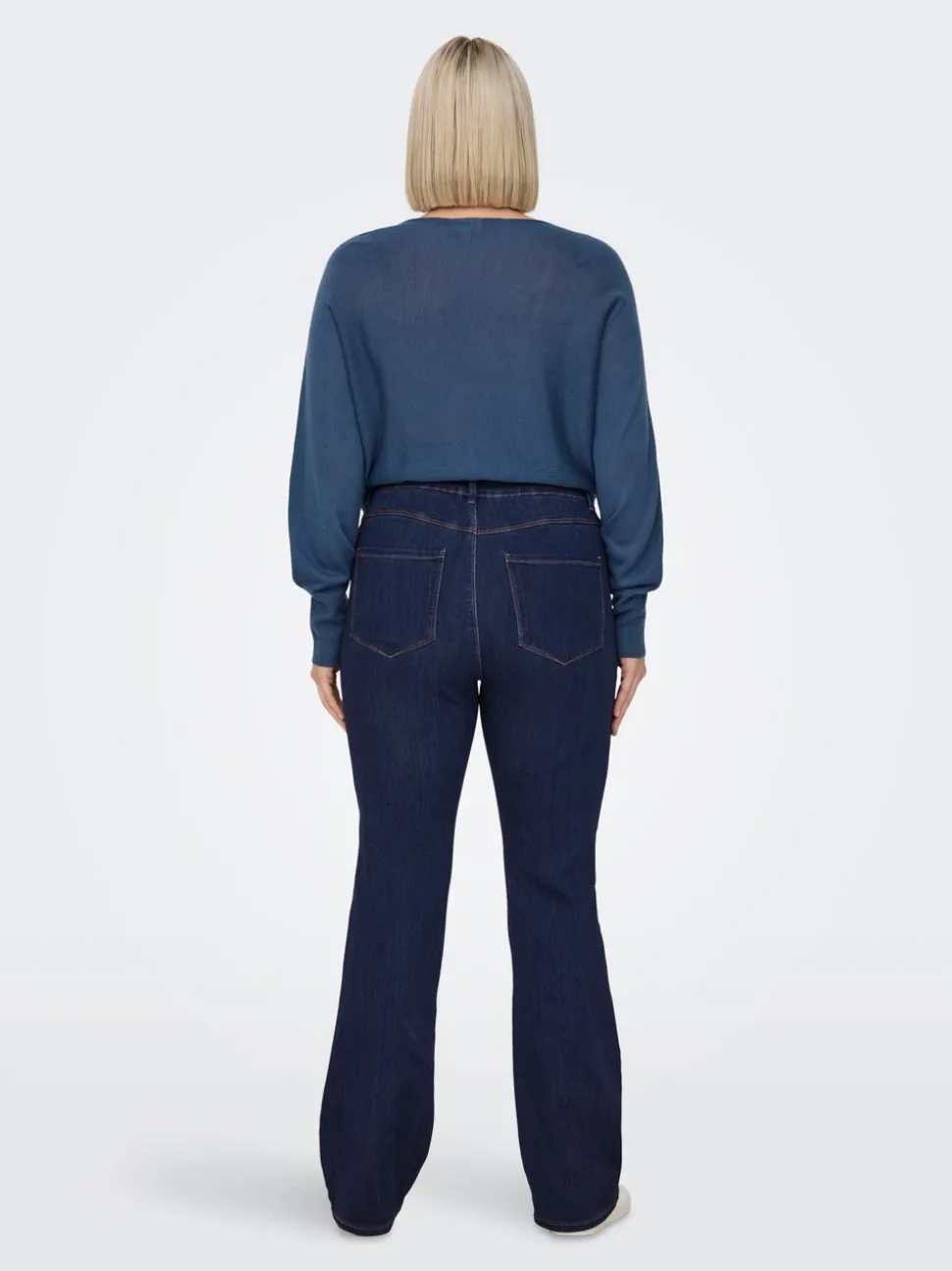 CARTHUNDER Mittlere Taille Flared Jeans