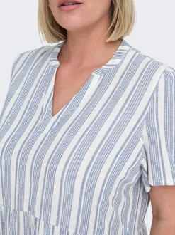 CARTIRI-CARO Leinen Kurzes Kleid