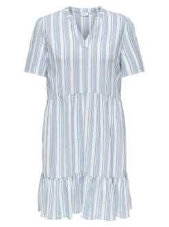 CARTIRI-CARO Leinen Kurzes Kleid