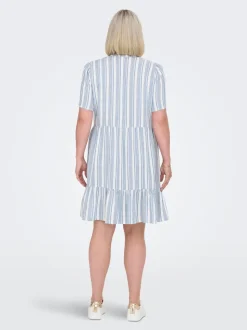 CARTIRI-CARO Leinen Kurzes Kleid