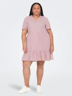 CARTIRI-CARO Leinen Kurzes Kleid