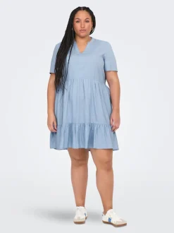 CARTIRI-CARO Leinen Kurzes Kleid