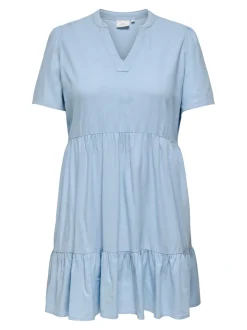 CARTIRI-CARO Leinen Kurzes Kleid