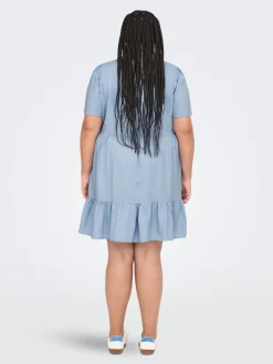 CARTIRI-CARO Leinen Kurzes Kleid