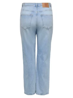 CARTOKYO Hohe Taille Gerade geschnitten Jeans