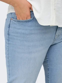 CARTOKYO Hohe Taille Gerade geschnitten Jeans