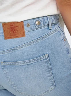 CARTOKYO Hohe Taille Gerade geschnitten Jeans