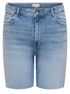 CARTOKYO Hohe Taille Normal geschnitten Jeans-Shorts
