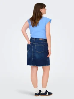 CARWILLY Denim Jeansrock Midirock