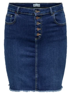 CARWILLY Denim Jeansrock Midirock