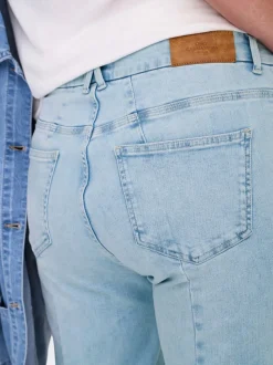 CARWILLY Hohe Taille Weiter Beinschnitt Jeans