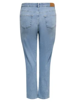 CARWILLY Hohe Taille Gerade geschnitten Jeans