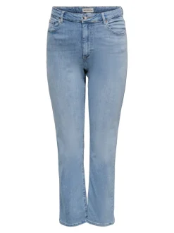 CARWILLY Hohe Taille Gerade geschnitten Jeans