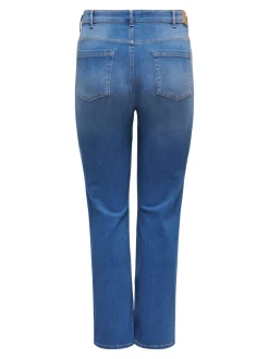CARWILLY Hohe Taille Gerade geschnitten Jeans