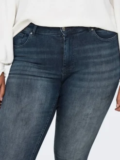 CARWILLY Hohe Taille Skinny Fit Knöchellang Jeans