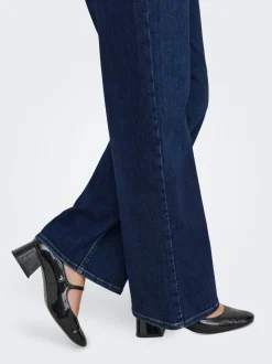 CARWILLY Hohe Taille Weiter Beinschnitt Jeans