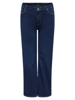 CARWILLY Hohe Taille Weiter Beinschnitt Jeans