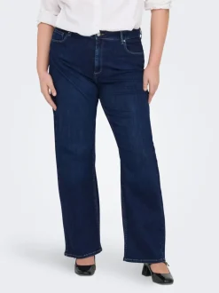 CARWILLY Hohe Taille Weiter Beinschnitt Jeans