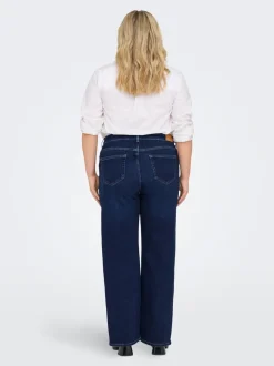 CARWILLY Hohe Taille Weiter Beinschnitt Jeans