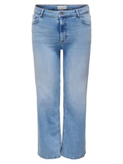 CARWILLY Hohe Taille Weiter Beinschnitt Jeans