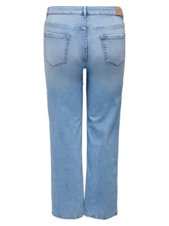 CARWILLY Hohe Taille Weiter Beinschnitt Jeans
