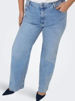 CARWILLY Hohe Taille Weiter Beinschnitt Jeans