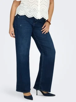 CARWILLY Hohe Taille Weiter Beinschnitt Jeans