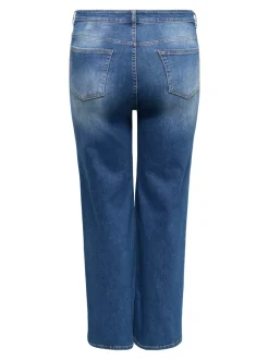 CARWILLY Hohe Taille Weiter Beinschnitt Jeans