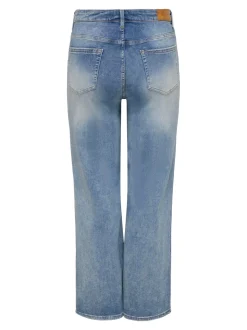 CARWILLY Hohe Taille Weiter Beinschnitt Jeans