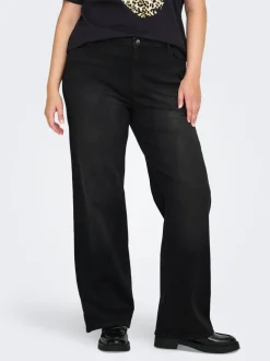 CARWILLY Hohe Taille Weiter Beinschnitt Jeans