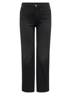 CARWILLY Hohe Taille Weiter Beinschnitt Jeans