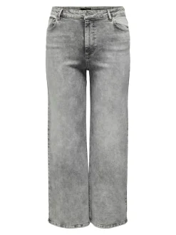 CARWILLY Hohe Taille Weiter Beinschnitt Jeans