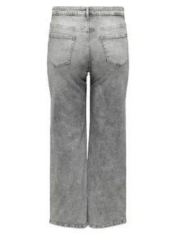 CARWILLY Hohe Taille Weiter Beinschnitt Jeans