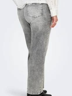 CARWILLY Hohe Taille Weiter Beinschnitt Jeans