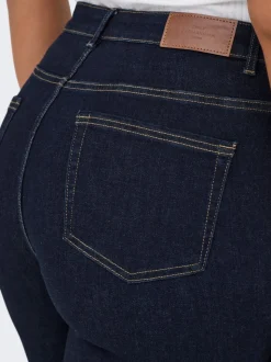 CARWILLY Hohe Taille Weiter Beinschnitt Jeans