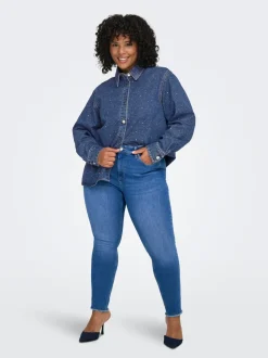 CARWILLY Mid Rise Skinny Fit Jeans