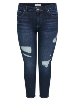 CARWILLY Mittlere Taille Skinny Fit Knöchellang Jeans