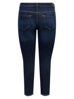 CARWILLY Mittlere Taille Skinny Fit Knöchellang Jeans