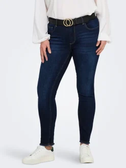 CARWILLY Mittlere Taille Skinny Fit Knöchellang Jeans