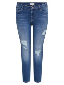 CARWILLY Mittlere Taille Skinny Fit Knöchellang Jeans