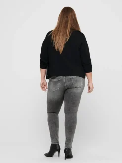 CARWILLY Mittlere Taille Skinny Fit Knöchellang Jeans