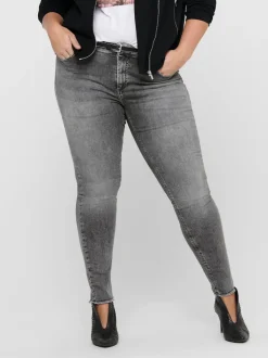 CARWILLY Mittlere Taille Skinny Fit Knöchellang Jeans